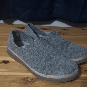 Chaco Gray Wool Revel Loafers Mens 7.5 40.5